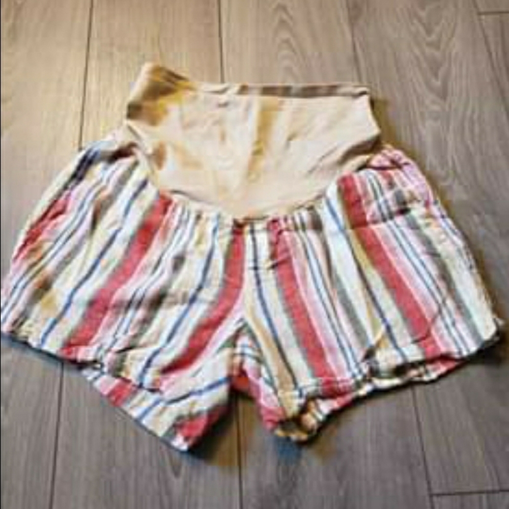 Linen Maternity Shorts